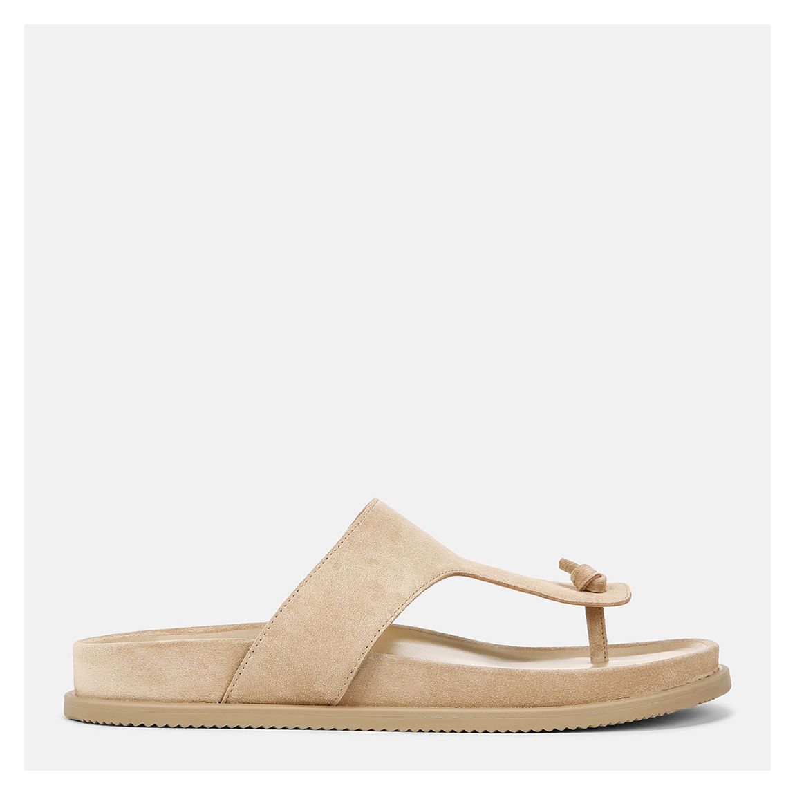 Men's Beige Diego Suede Thong Sandals main product photo