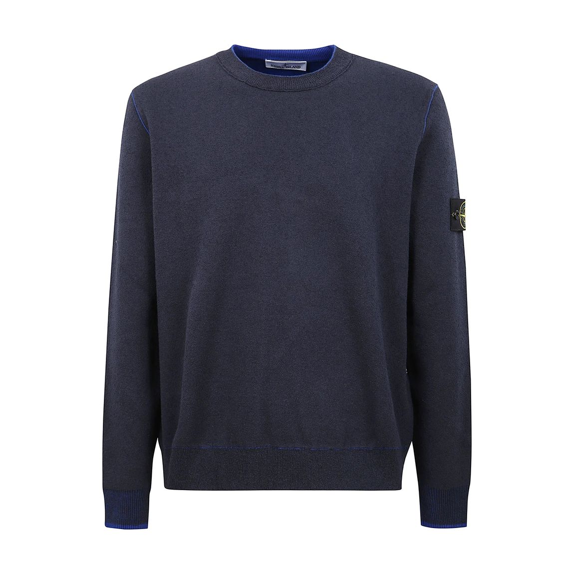 Blue Double Face In Cotton Sweatshirt main product photo