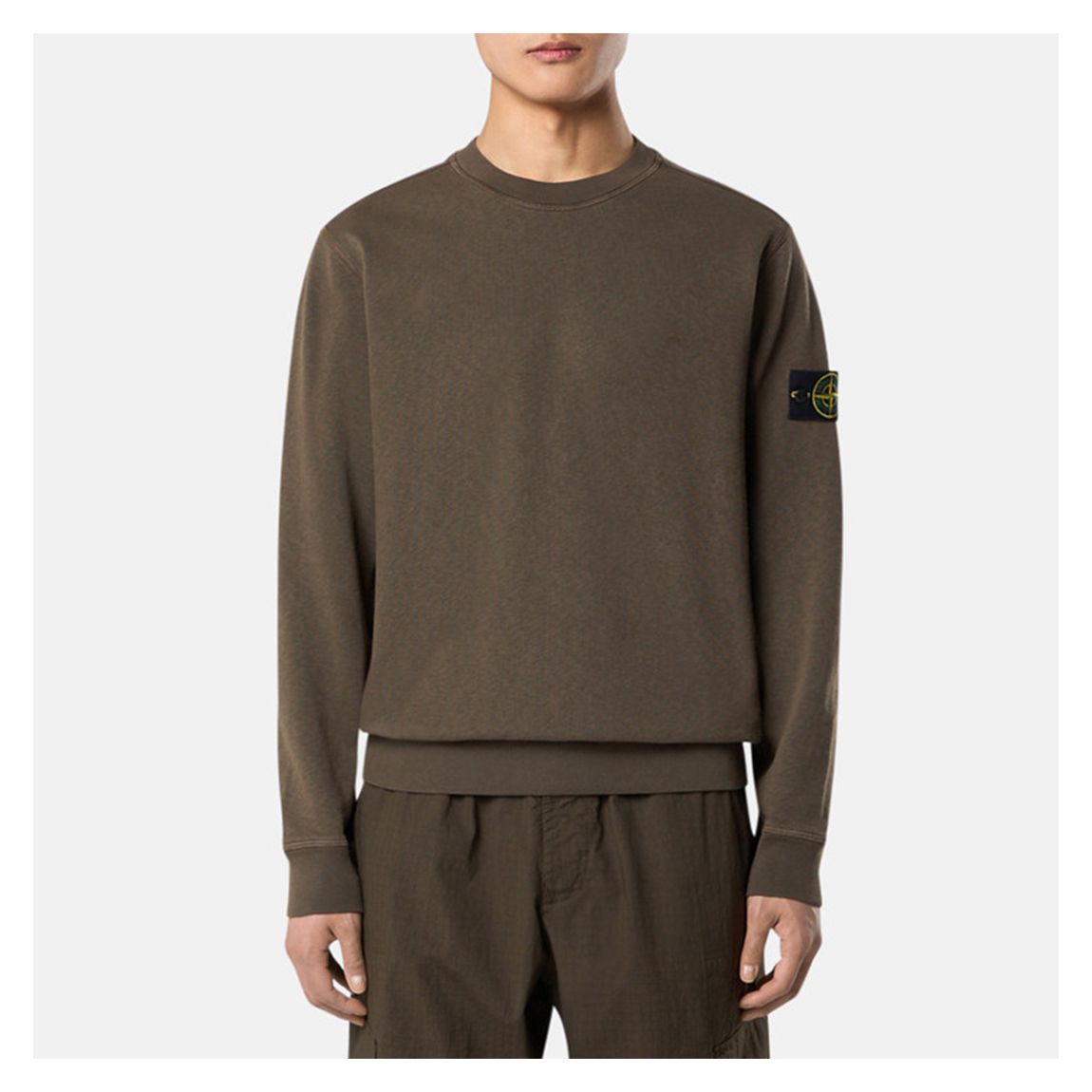 Brown Malfie Cotton Fleece Sweatshirt main product photo