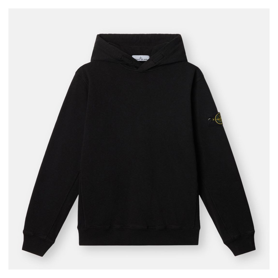 Black Old Effect Zip Hoodie main product photo