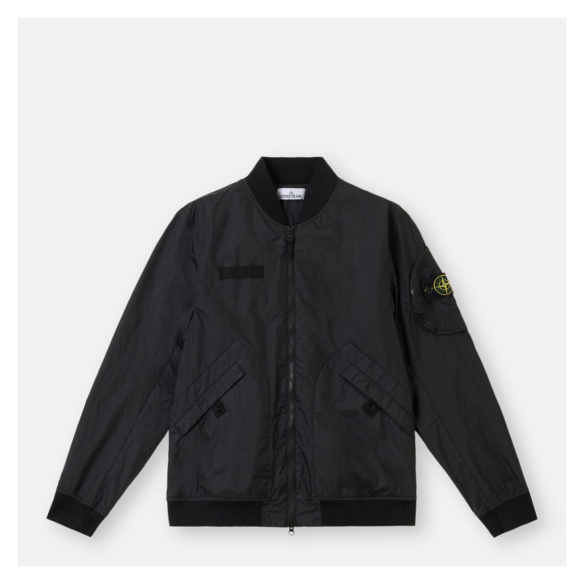 Black Membrana Bomber Jacket main product photo