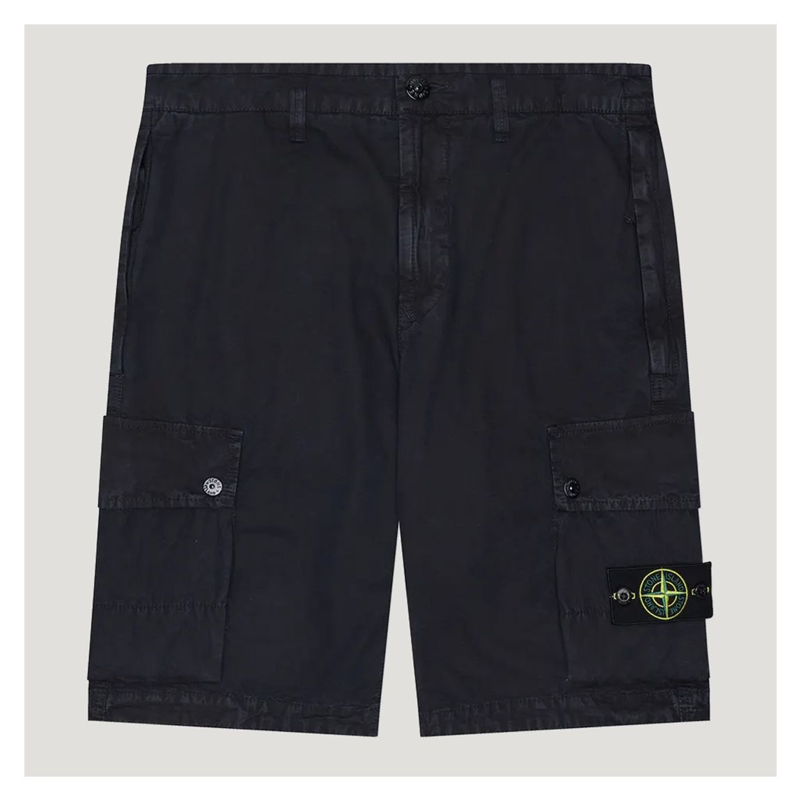 Navy Old Effect Bermuda Cargo Shorts main product photo