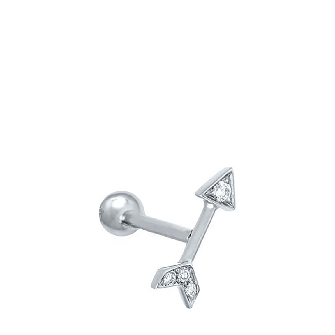 Silver Arrow Swarovski Crystal Earring main product photo