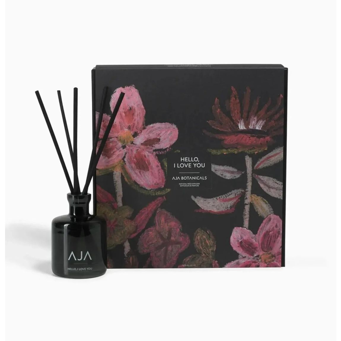 AJA Botanicals Hello, I Love You Black Diffuser with Essential Oils main product photo