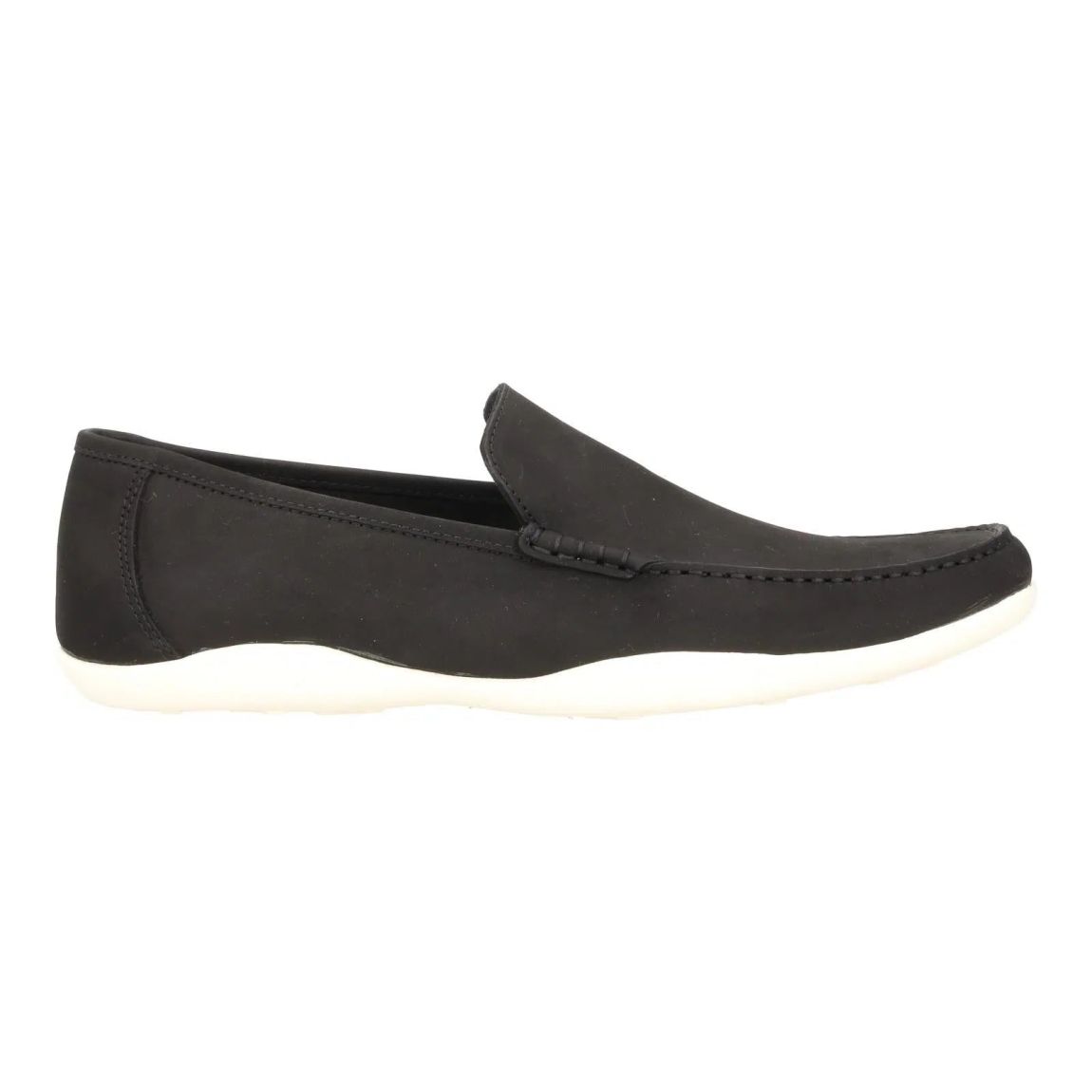 Harrys Of London Black Nubuk Glider Loafer Shoes for Men main product photo