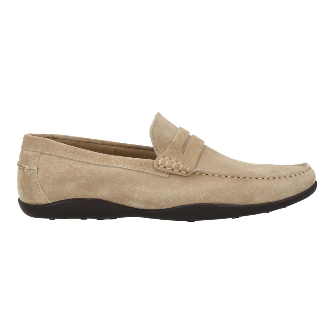 Harrys Of London Basel F Kudu Suede Loafer in Taupe main product photo