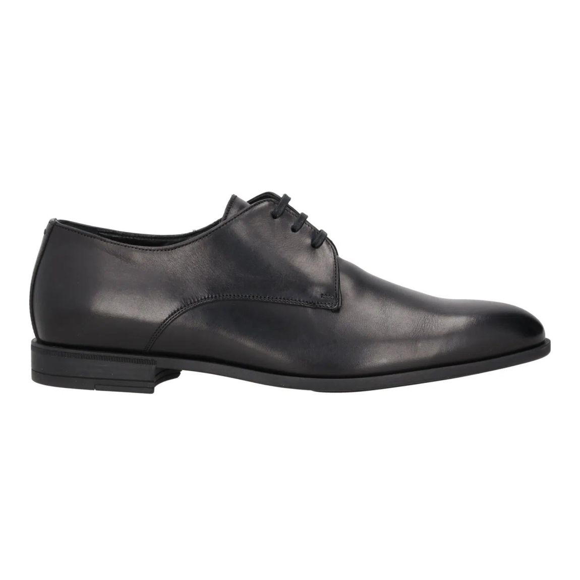 Harrys Of London Christopher R Black Polished Leather Derby Shoes main product photo