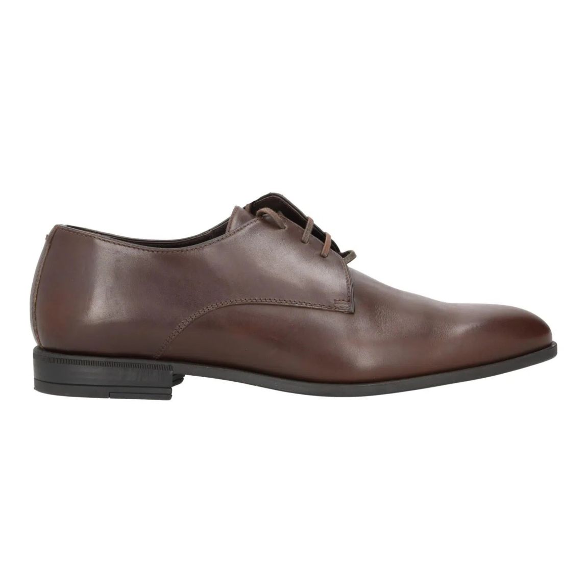 Harrys Of London Christopher R Dark Brown Polished Leather Derby Shoes main product photo