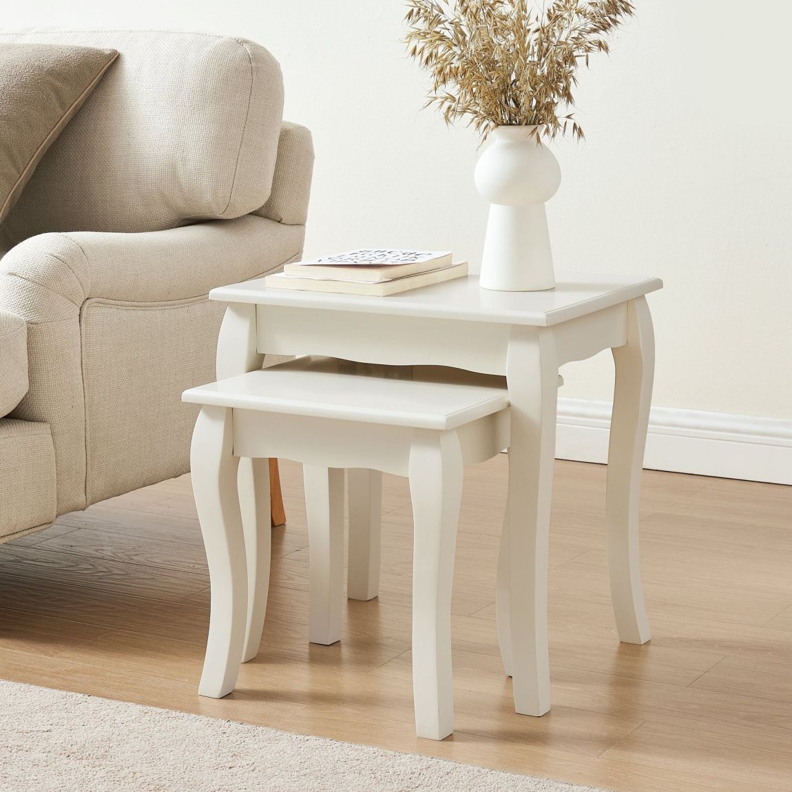 Amelie Nesting Side Table - Stone main product photo