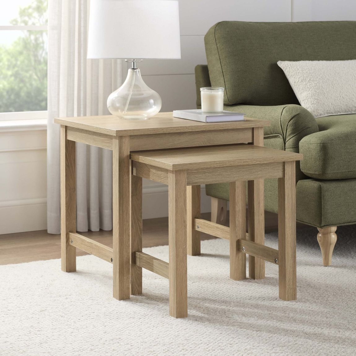 Nell Nesting Side Table - Wood main product photo