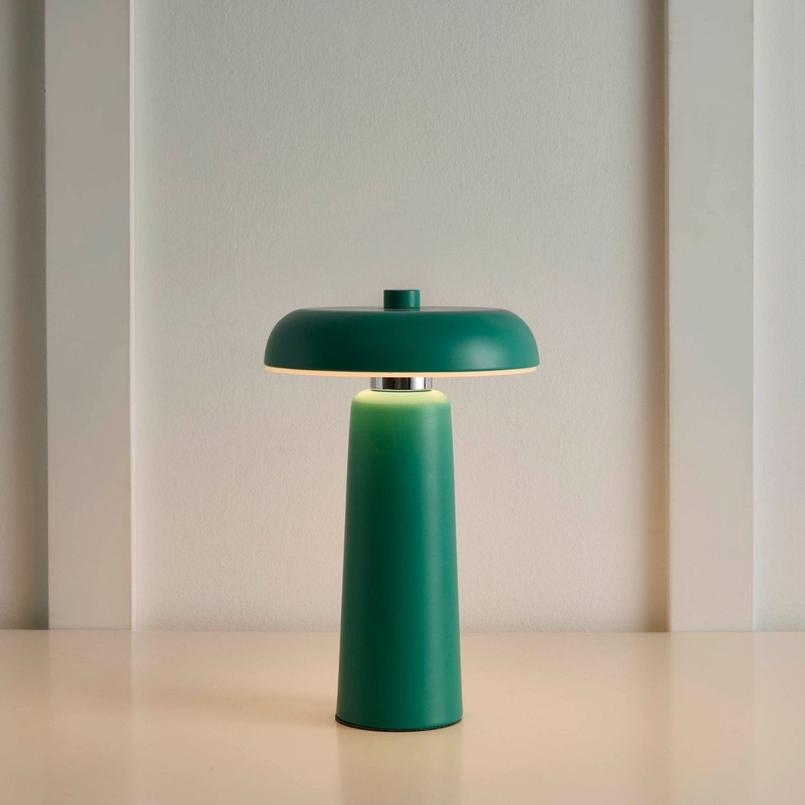 Oran LED Rechargeable Wireless Table Lamp - Green main product photo