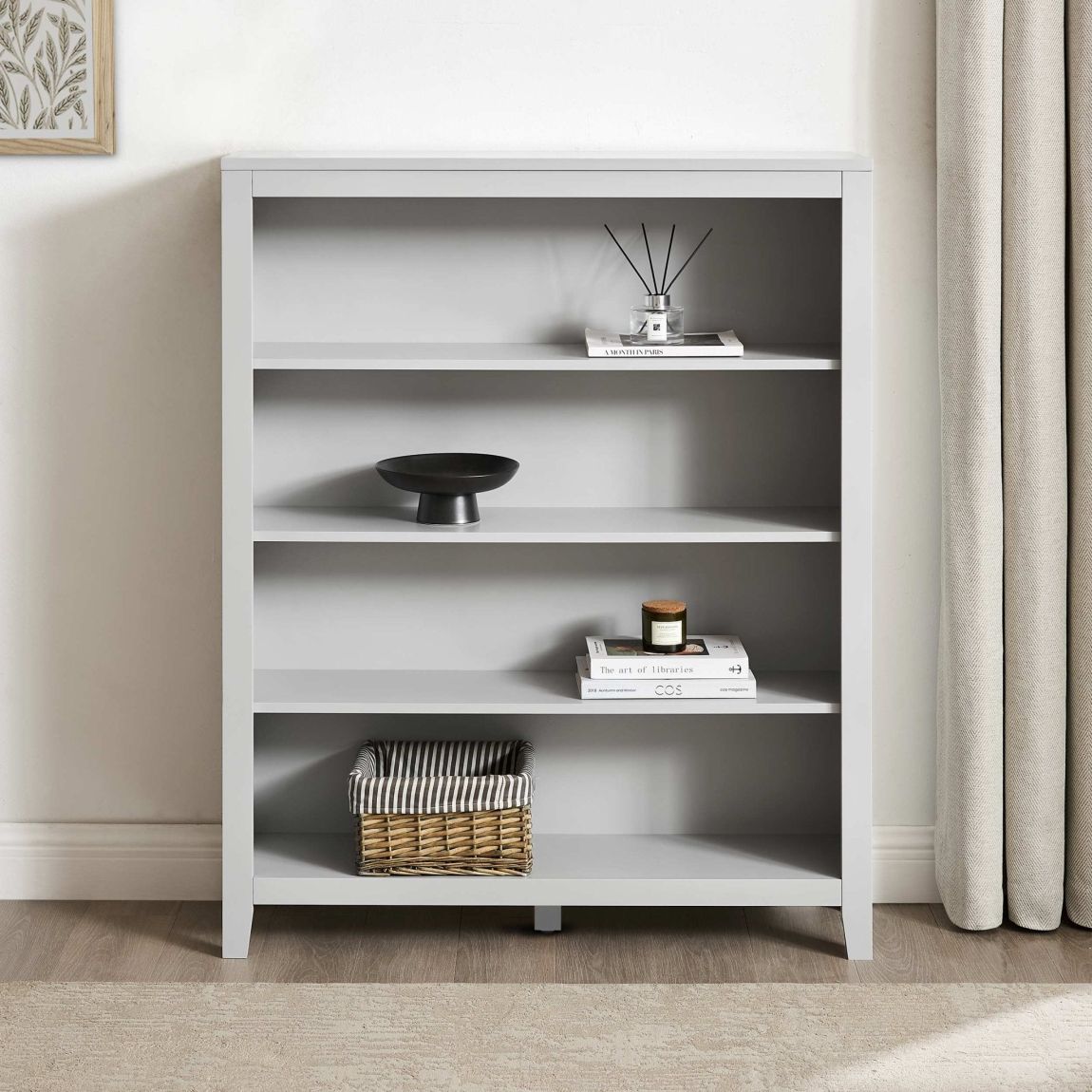 Poppy Small Bookshelf - Grey main product photo