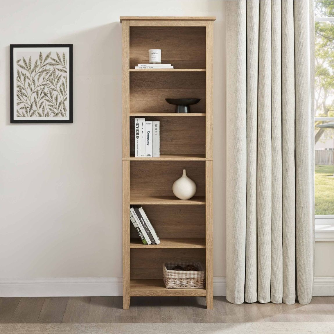 Nell Tall Bookshelf - Wood main product photo