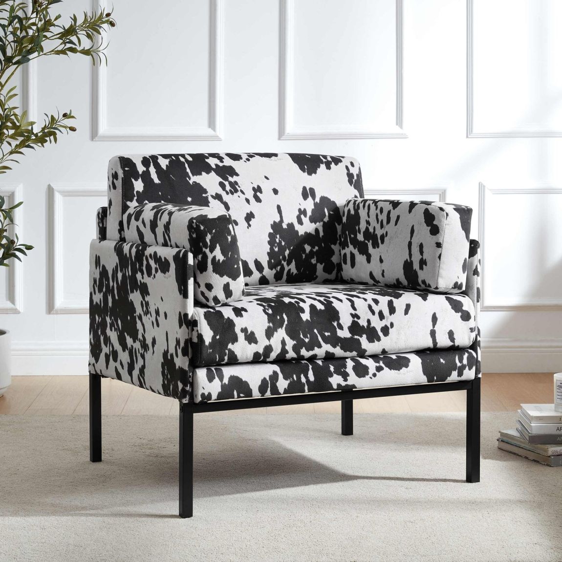 Ada Accent Chair - Cow Print main product photo