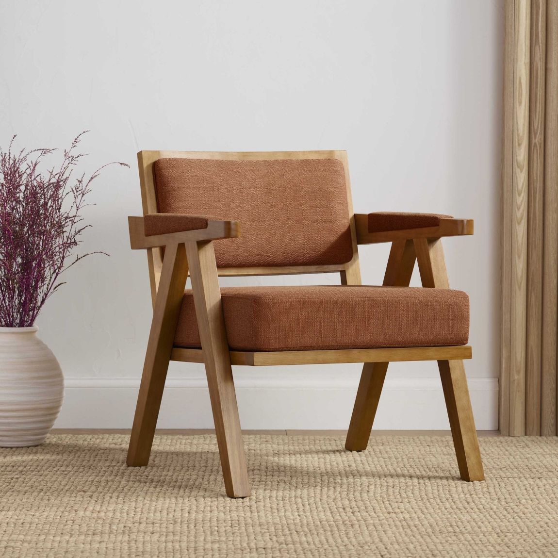 Matilda Accent Chair - Burnt Orange main product photo