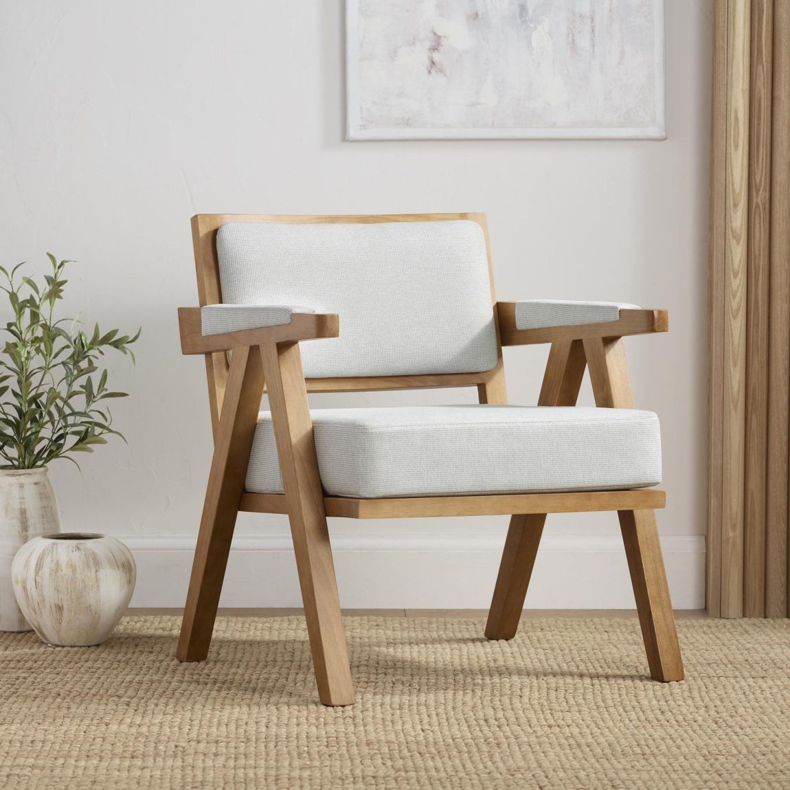 Matilda Accent Chair - Natural Stripe main product photo