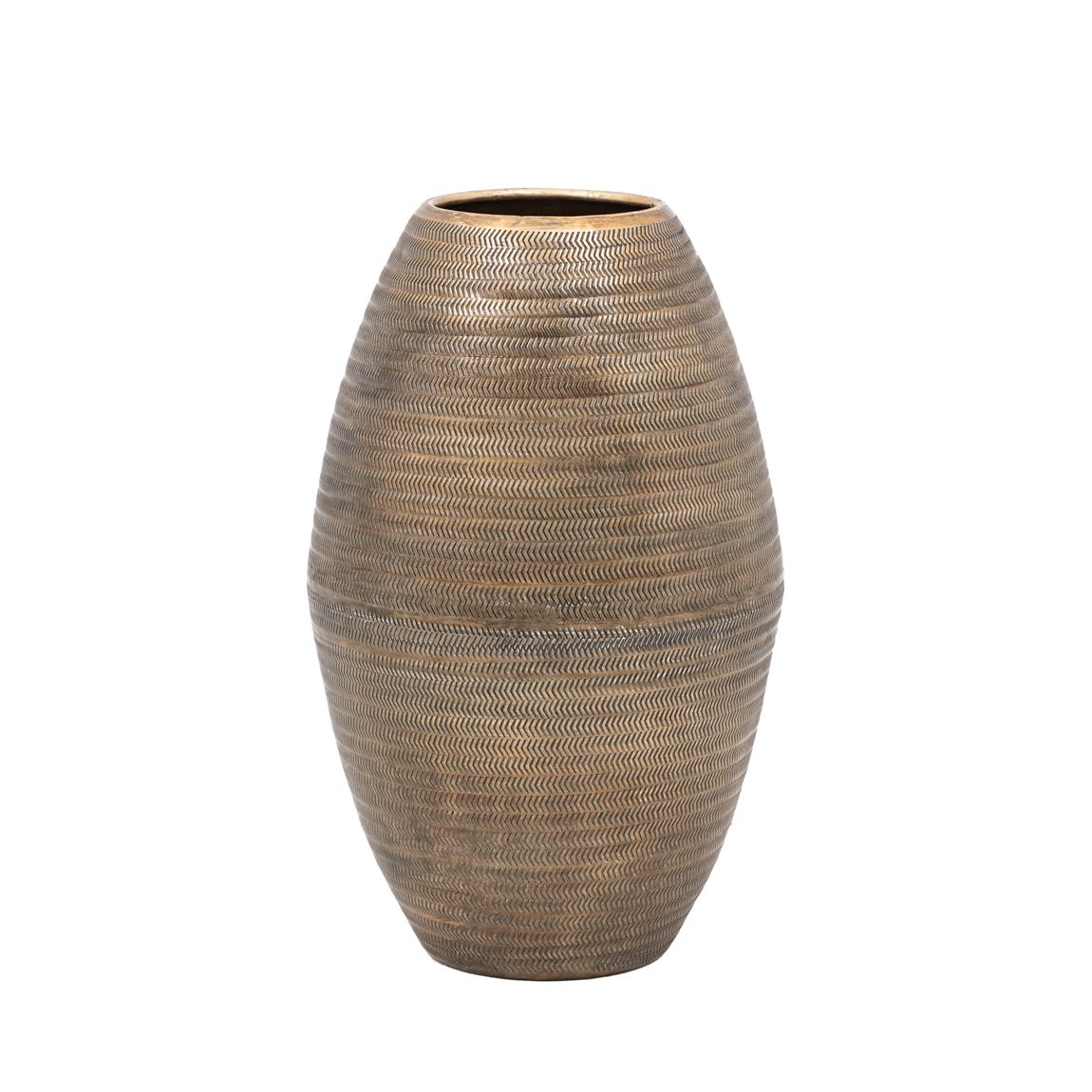 Niva Aluminium Tall Vase Arrow Antique Brass main product photo