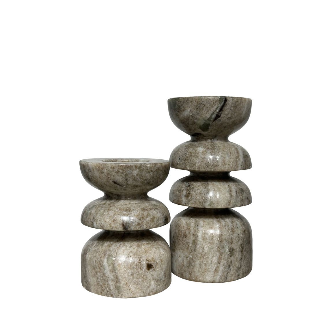 Azuaga Marble Tealight Candlestick Sandstone 200mm main product photo