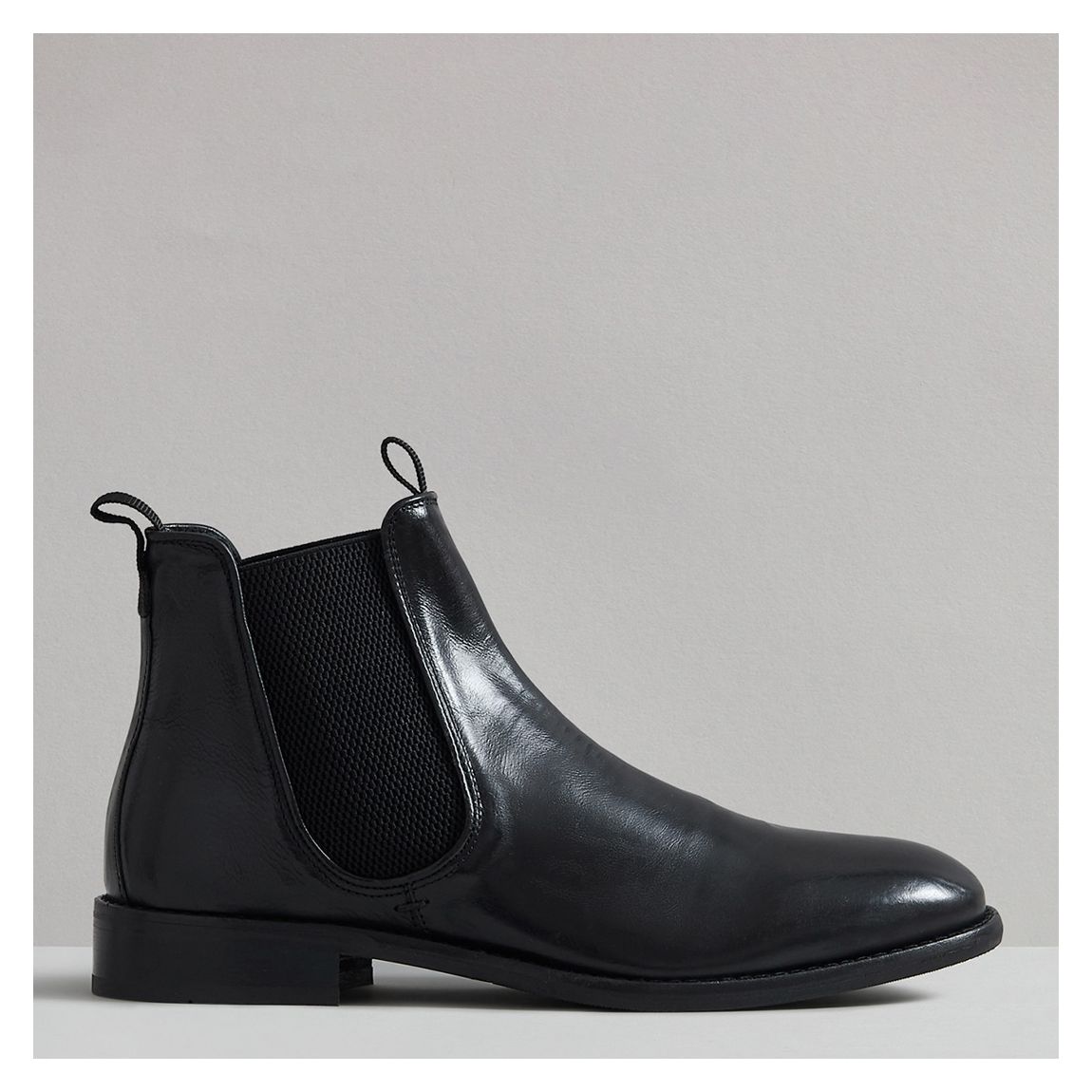 Men's Black Wright Veg Leather Chelsea Boots main product photo