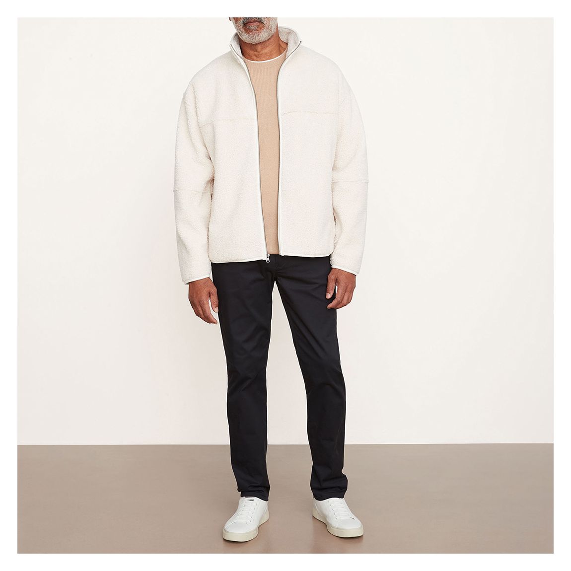 Cream Sherpa Jacket main product photo