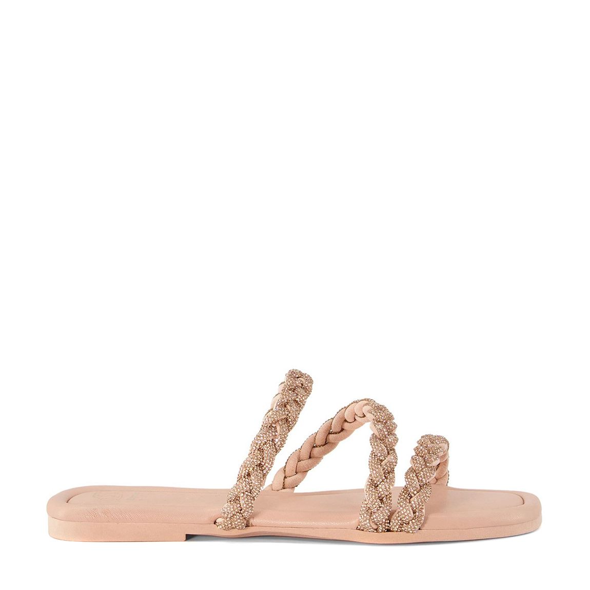 Women's Light Pink Lassa Mule Flat Sandals main product photo