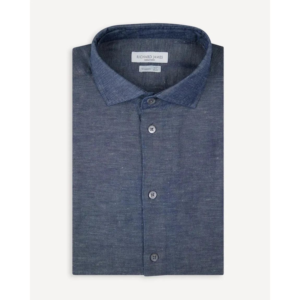 Richard James Tailored Fit Denim Shirt - Fashion-Forward Style main product photo