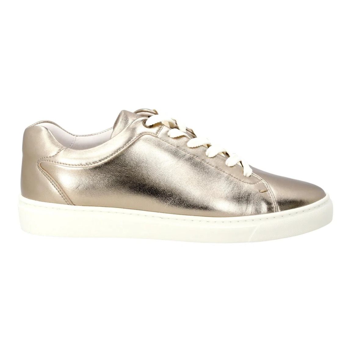 HARRY'S OF LONDON Grace Low Top Trainers in Gold and Alabaster main product photo