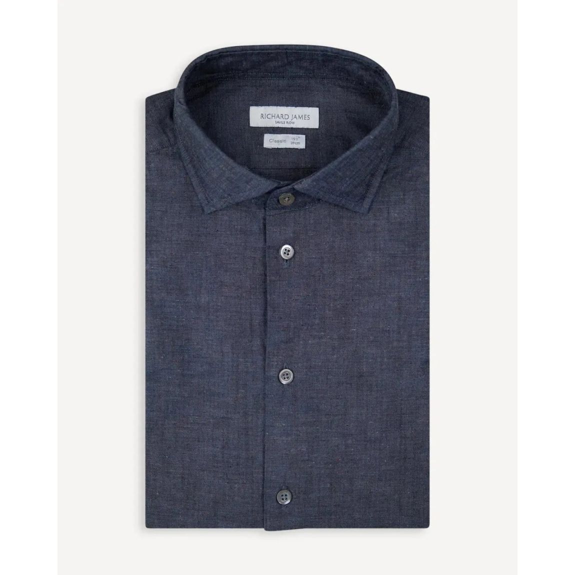 Richard James Grey Denim Tailored Fit Shirt - Stylish and Modern Design main product photo