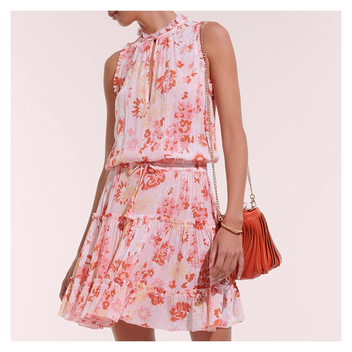 MINI DRESS CLARA V PINK 90'S VISCOSE M main product photo
