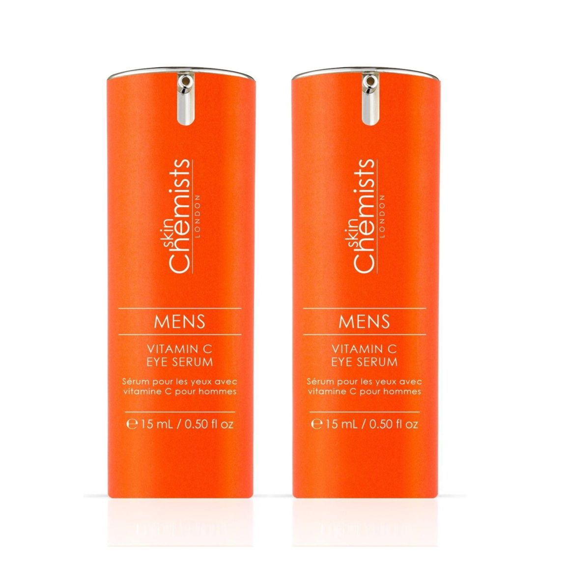 skinChemists Men's Vitamin C Eye Serum 15ml Twin Value Savings Pack main product photo