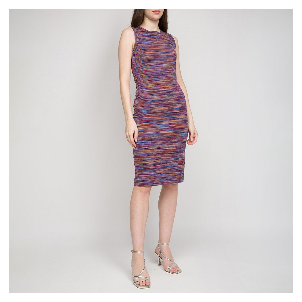 Multi Stripe Sleeveless Dress main product photo