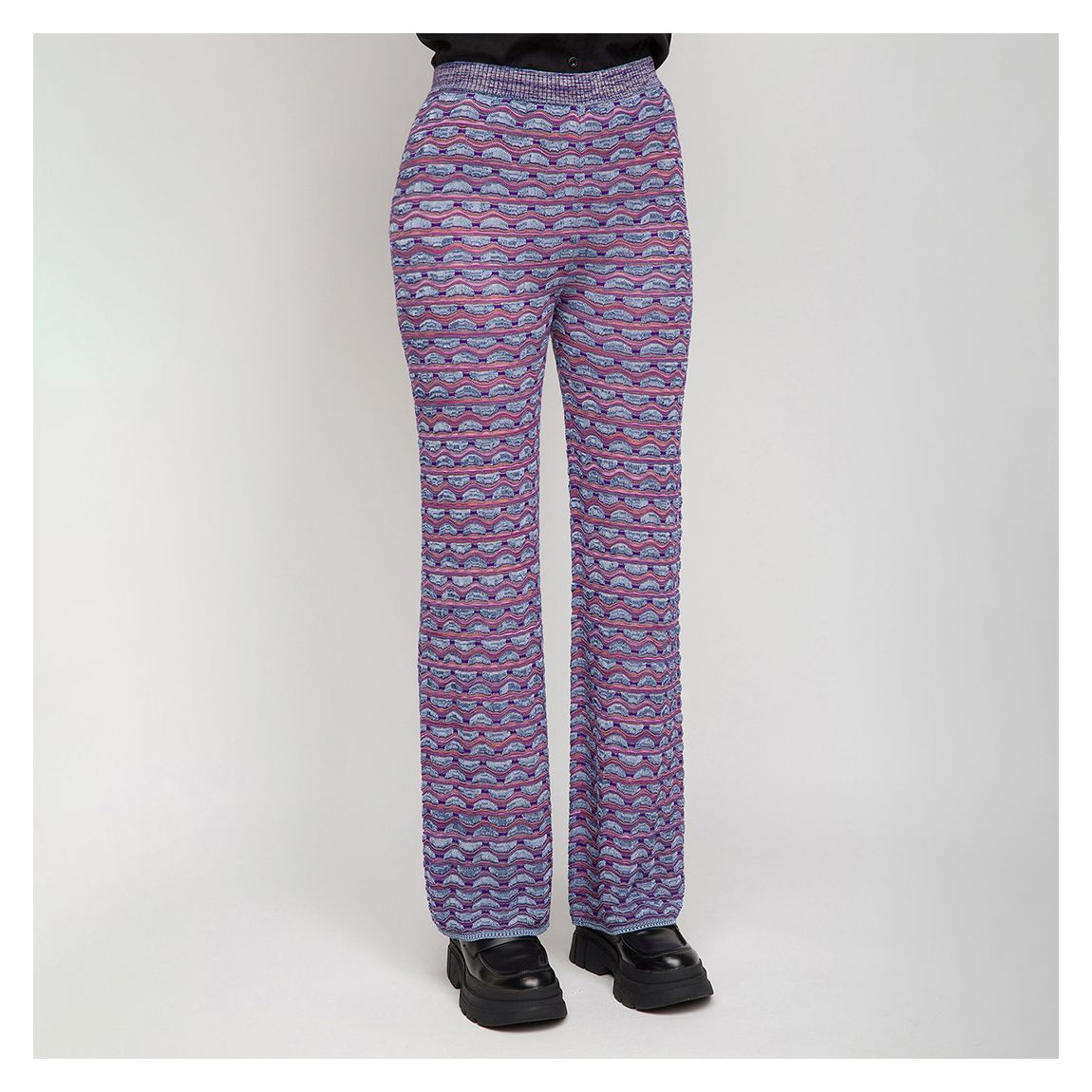 Blue Print Wide Trousers main product photo