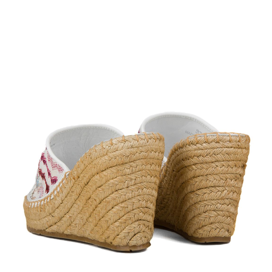 White Zig Zag Wedge Heels main product photo