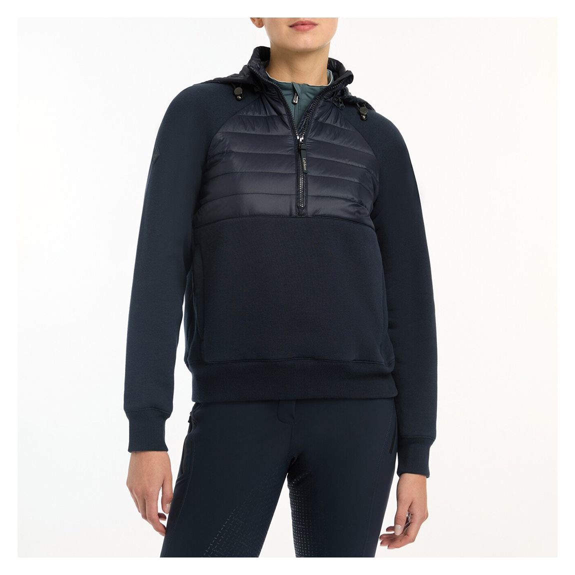 Navy Harley Hybrid Hoodie main product photo