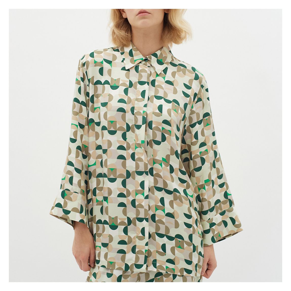 Multi Print Beril Shirt main product photo