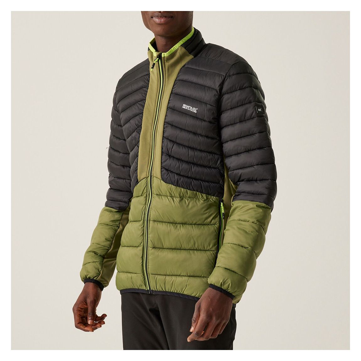 Olive/Black Leedre Hybrid Jacket main product photo