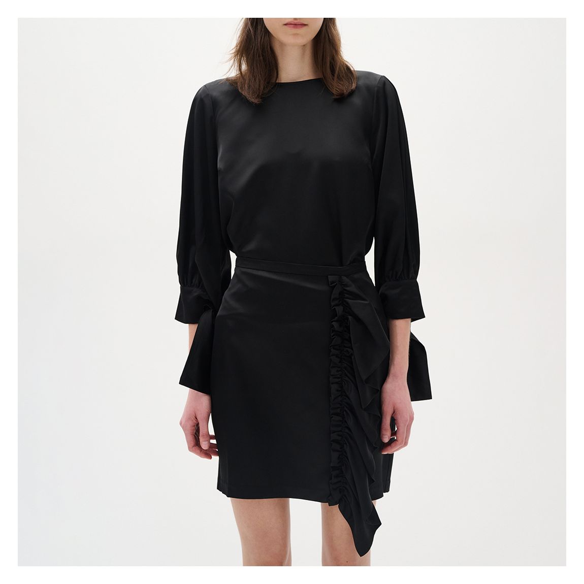 Black Vieno Bracelet Blouse main product photo