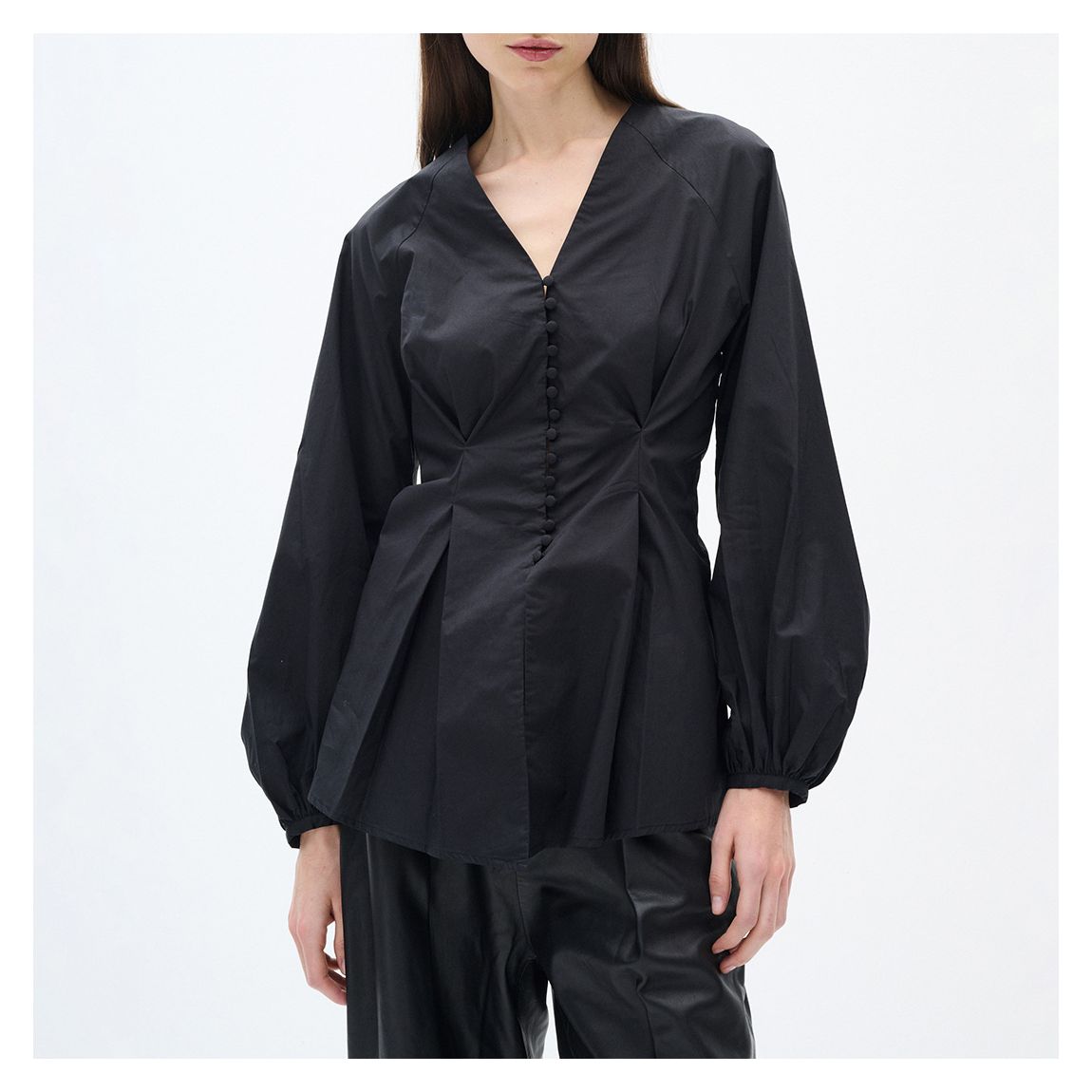 Black Helve Fitted Blouse main product photo