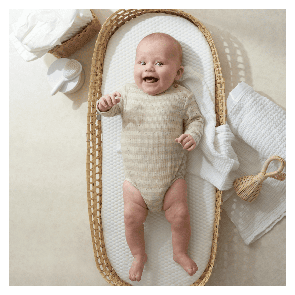 Luxury Basket Changing Mat - With Soft Fabric Cover main product photo