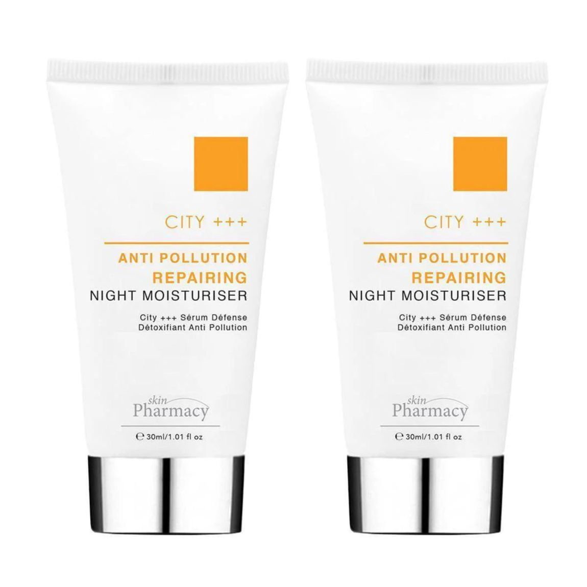 skinPharmacy City +++ Anti-Pollution Repairing Night Moisturiser 30ml Twin Value Savings Pack main product photo