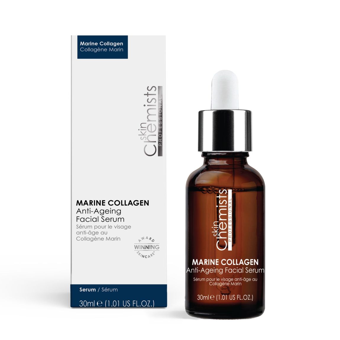 skinChemists Marine Collagen Anti-Ageing Facial Serum 30ml main product photo