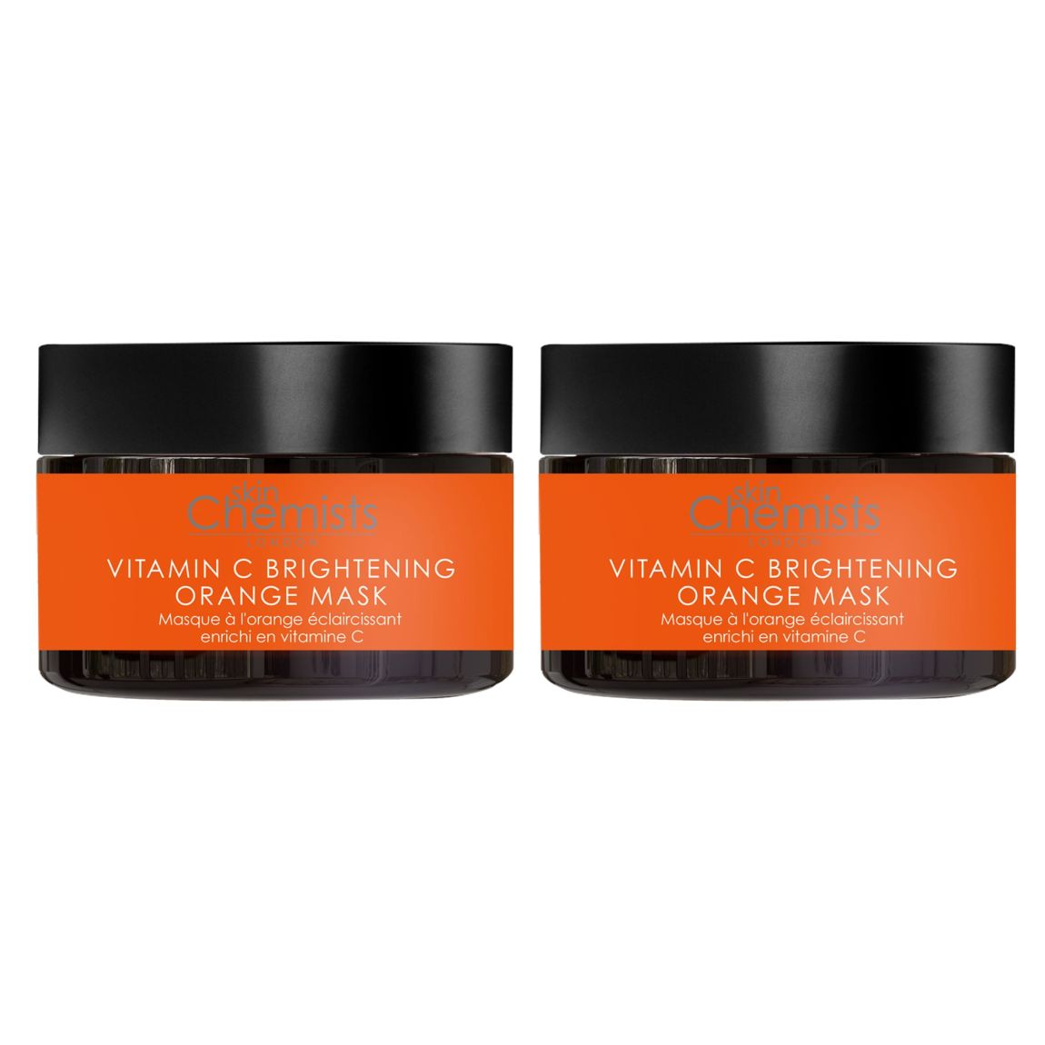 skinChemists Vitamin C Brightening Orange Mask 50ml Twin Value Savings Pack main product photo