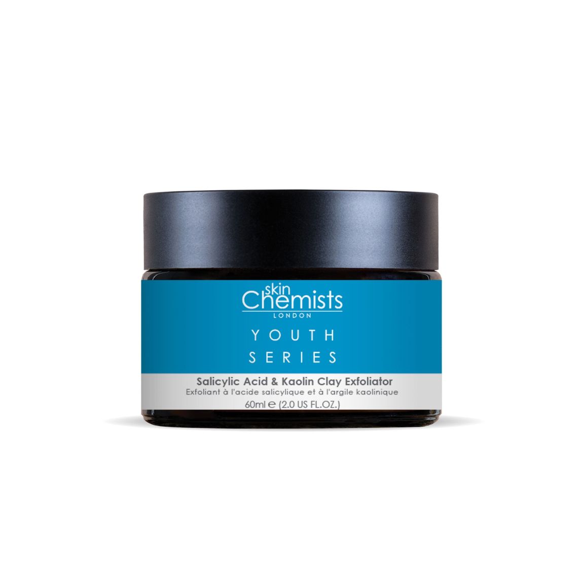 skinChemists Youth Series Salicylic Acid & Kaolin Clay Exfoliator 60ml main product photo