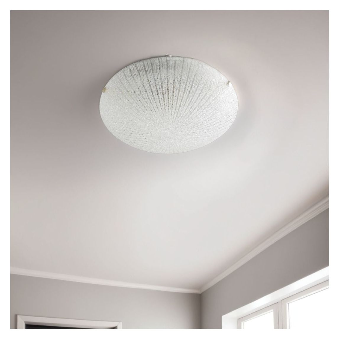 Moretz 2 Light Flush Ceiling Light Opal main product photo
