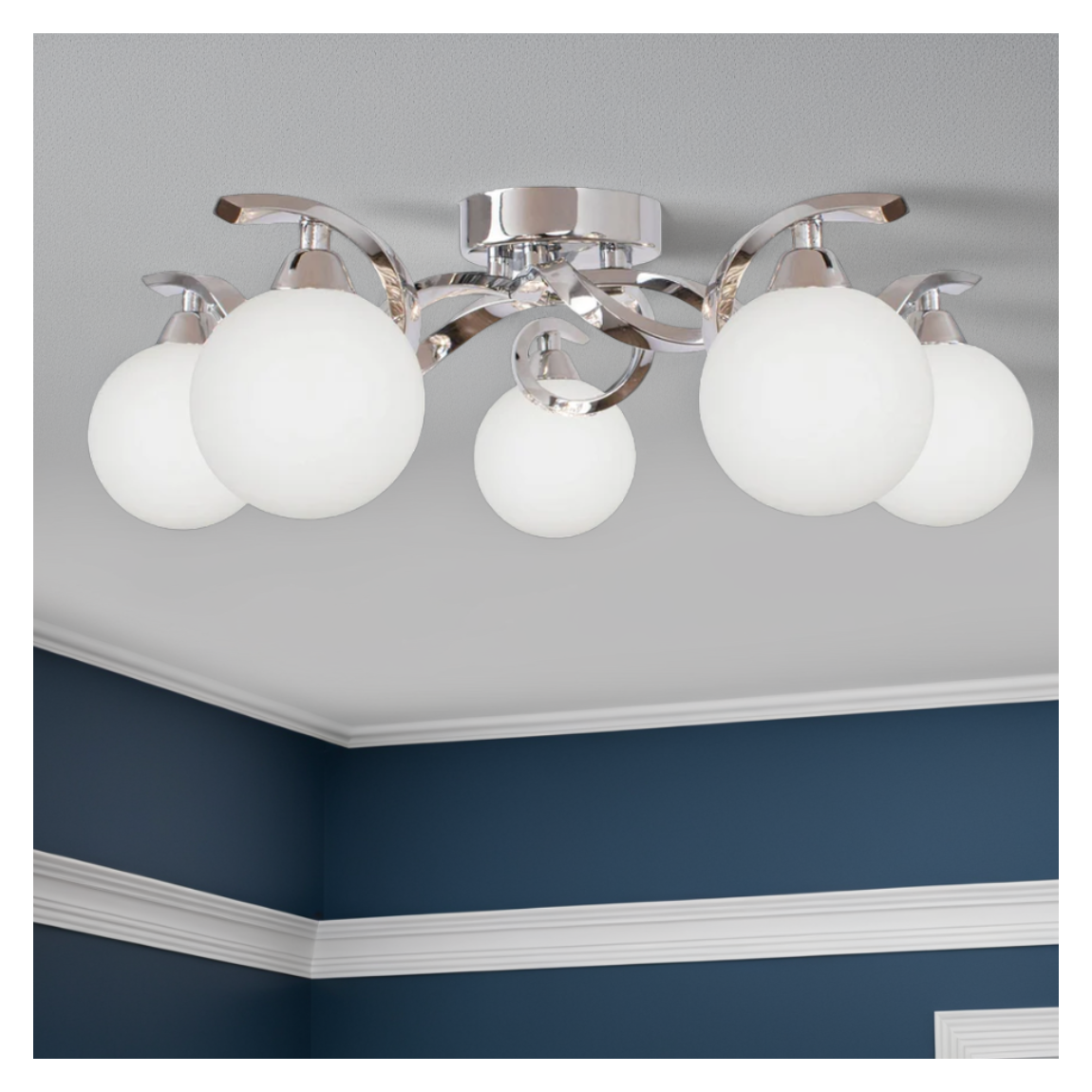Bombo 5 Light Semi Flush Ceiling Light main product photo