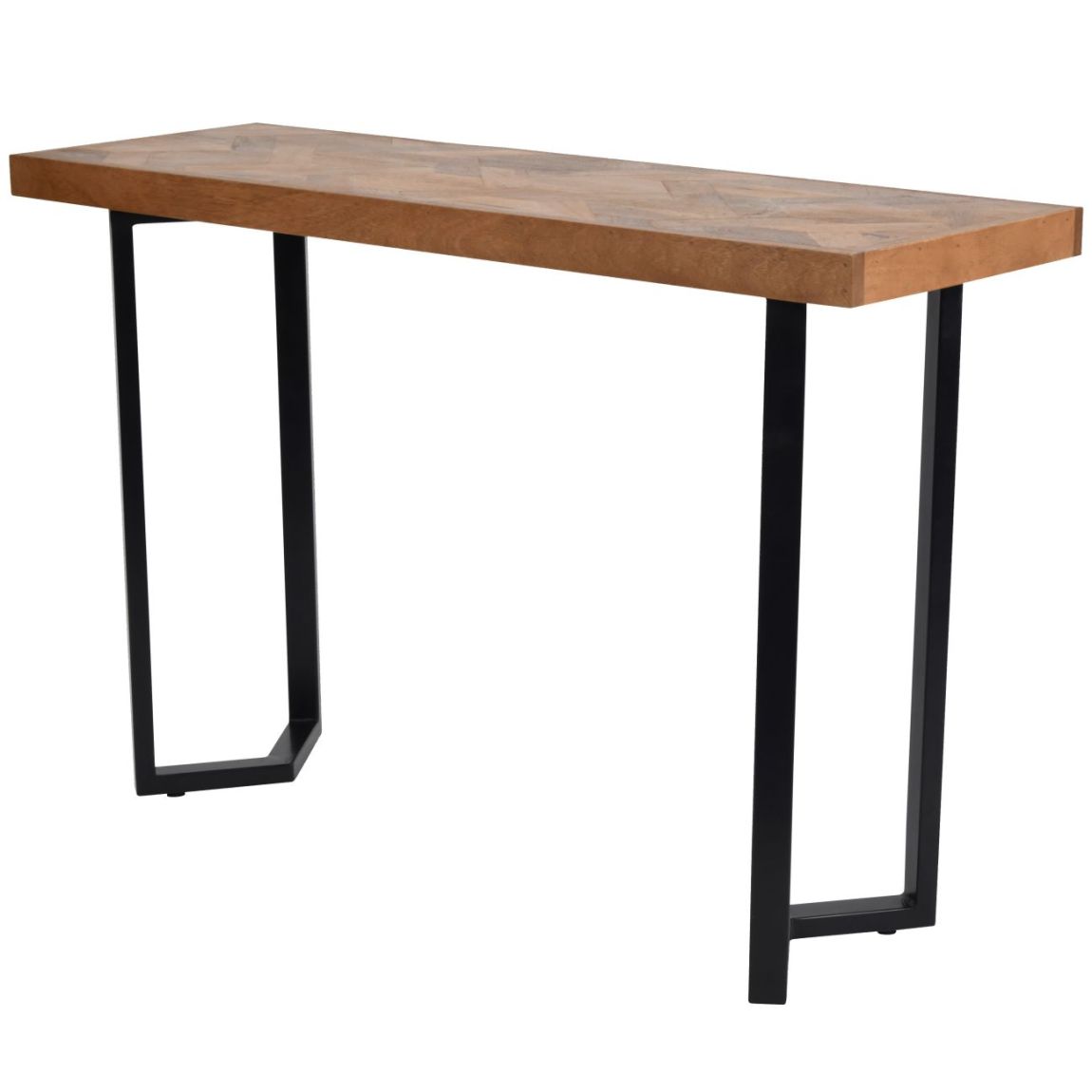 Marston Geometric II Wooden Hall Console Table Large main product photo