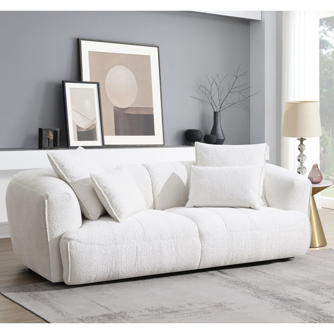 Kastoria 3 Seater Silver main product photo