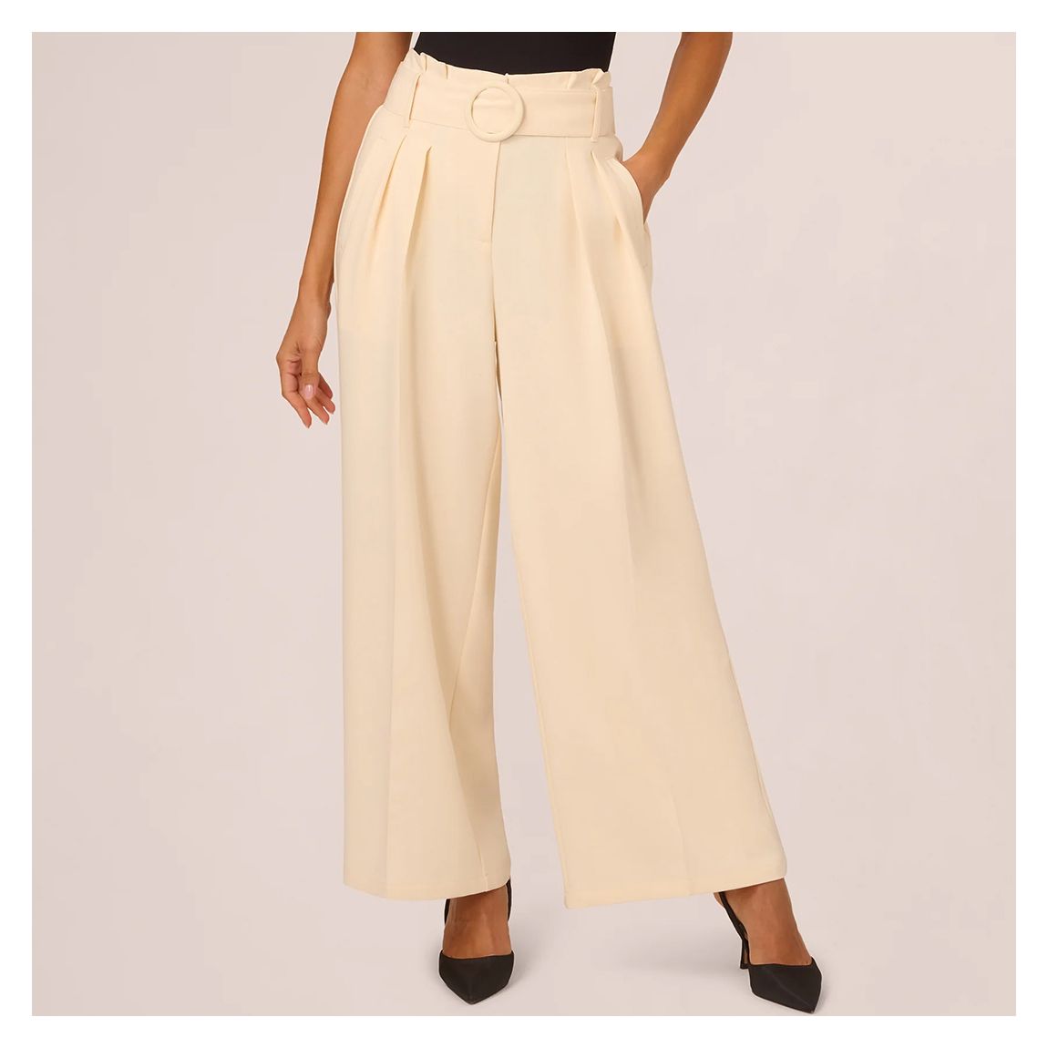 Cream Wide Leg Trousers main product photo