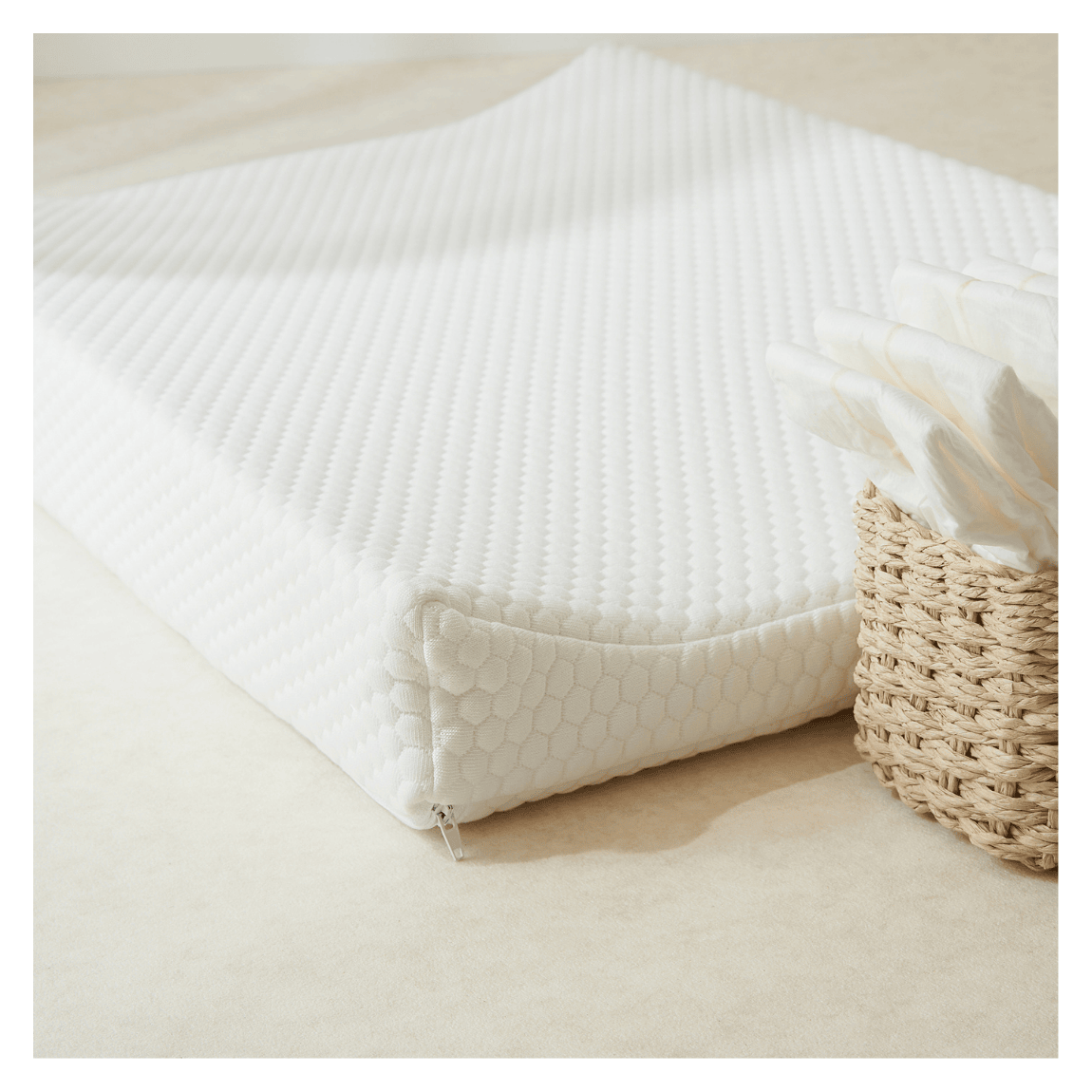 Luxury Fabric Changing Mat Cover for Anti-Roll Baby Changing Mats main product photo