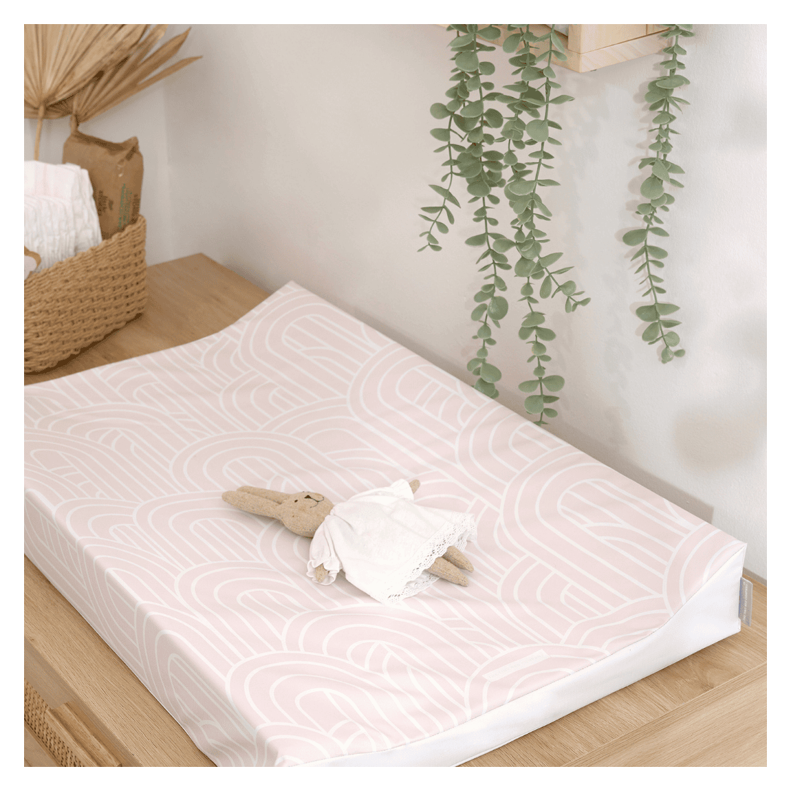 Anti-Roll Changing Mat - Melbourne (Powder Pink) main product photo
